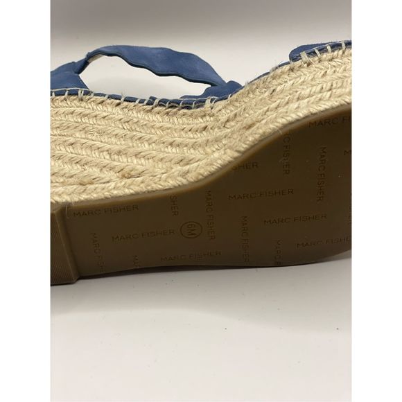 Marc Fisher Calita Platform Wedge blue size 6 M - Picture 5 of 7